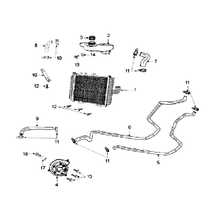 Refrigeration system Peugeot Speedfight 3 LC grey