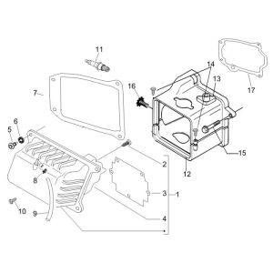 Refrigerator Valve Cover Vespa Lxv 25km 4-stroke 2-valve