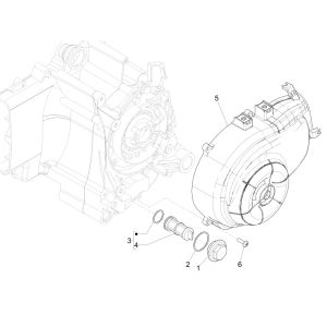 Cooling cap - Piaggo Zip 4-stroke oil filter (euro5 injection IGET)