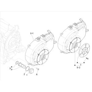 Cooling cap - Vespa Sprint 4-stroke 3-valve oil filter (euro5 injection IGET)