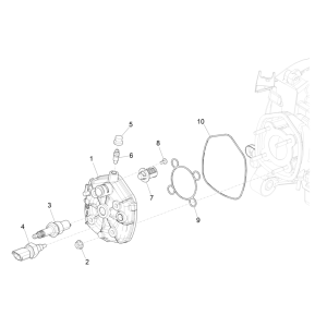 Cylinder Head - Spark Plug Piaggio NRG Power 50 2-stroke LC Euro 4