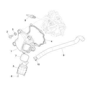 Piaggio MP3 300 HPE /300 HPE SPORT E5 ABS 2020-2022 head cover (EMEA)
