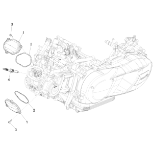 Piaggio Medley 150 4T IE ABS E4 2016-2020 head cover (EMEA)