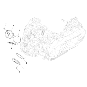 Vespa GTS 125 4T E5 ABS 2021 Head Cover (EMEA)