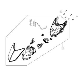 headlight AGILITY CITY 16 4T 150