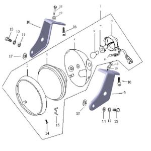 Headlight Agm Caferacer