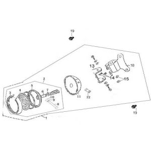 Headlight AGM Retro Extra matte cream
