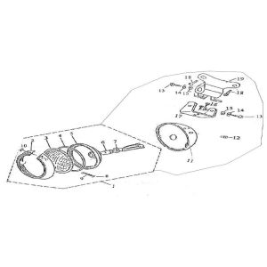Headlight China Retro 125cc