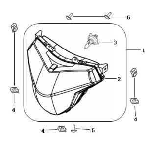 Headlight China Strada