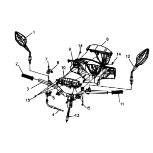 KPL headlight. Sym Symphony ST E3 White (WH-006)