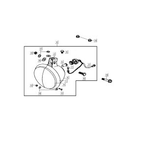Headlight Kymco Carry 4-stroke white