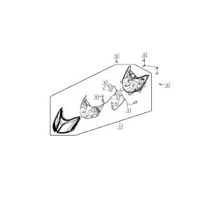 Headlight Kymco Delivery 4-stroke black