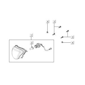 Headlight Kymco People One 125i