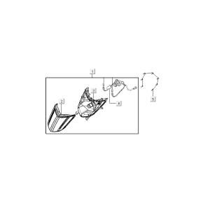 Headlight Kymco VP50i injection euro 4 oak metallic