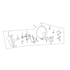 Headlight Neco Borsalino Uno 4-stroke