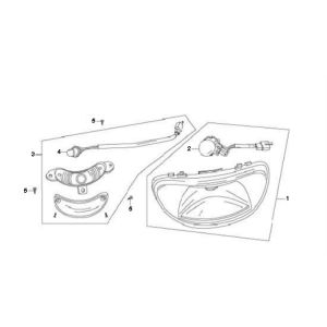 Headlight Peugeot V-clic 4-stroke