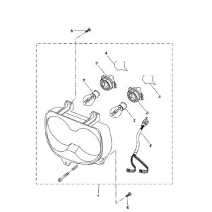 Headlight Yamaha Bw's 2-stroke