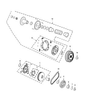 Clutch Variator Peugeot Vivacity 3 4-Stroke