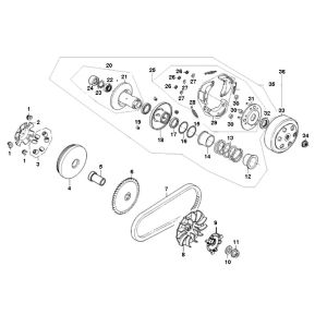 Clutch Variator Viraggio Intelli 4-stroke