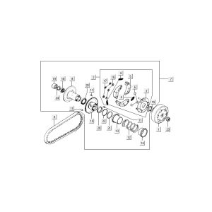 clutch v-belt Kymco Grand Dink 2-stroke Anthracite