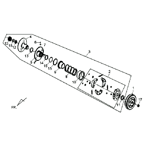 Clutch Sym Allo (WH871) champagne