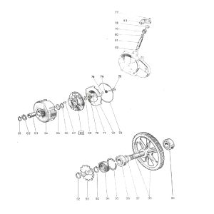 Koppeling en aandrijving Puch Maxi