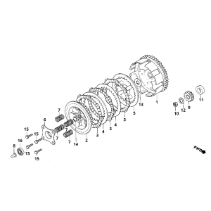 Honda MB/MT/MTX/MBX 50 and 80 clutch
