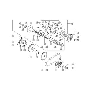 Clutch Kymco Super 8 Street 4-stroke blue