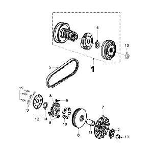 Clutch Peugeot Ludix 10 Black