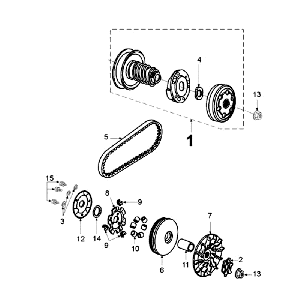 Clutch Peugeot Ludix 12 black