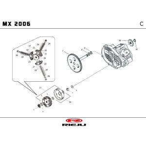 Clutch Rieju MX blue 2010 2-Stroke