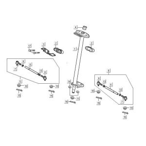 Crown Piece Kymco Maxxer 90 Black