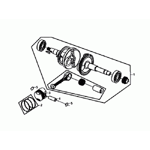 CRANKSHAFT Sym Orbit II Euro 4 Matt Gray