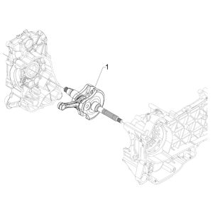 Piaggio Beverly 300 IE ABS E4 2016 - 2020 crankshaft (EMEA)