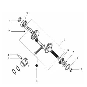 Crankshaft Generic Ideo copper 2010 2-stroke 25