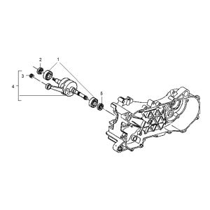 Crankshaft Gilera Runner 98-2005 2-stroke