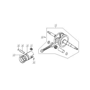 Crankshaft Kymco MXU 50