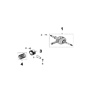 Crankshaft Peugeot V-clic Midnight Blue