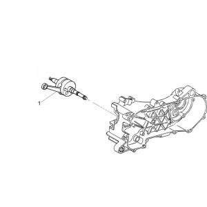 Crankshaft Piaggio Zip 2000 4-stroke AC