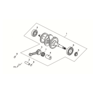 Crankshaft Sym Fiddle II 125S