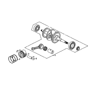 Sym Symphony ST 200I crankshaft