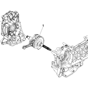 Crankshaft Vespa GTS 250 ie 2005-2009 (with ABS)