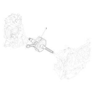 Vespa GTS 300 HPE 4T 4V IE ABS E4 2019 crankshaft (EMEA)