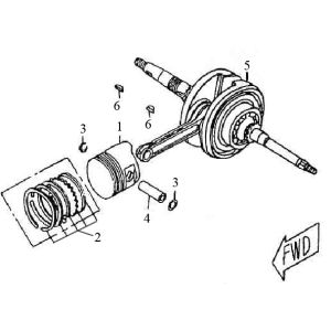 Crankshaft Vom Bella 125cc