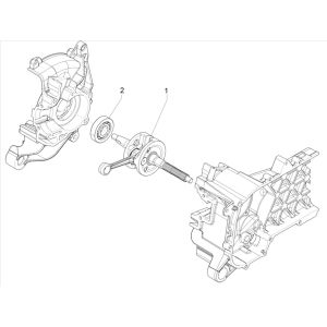 Piaggo Zip 4-stroke crankshaft (euro5 injection IGET)