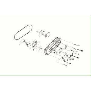 Crankcase cover Sym Fiddle ll Euro 5