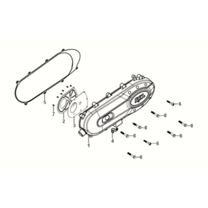 L. crank case cover Sym X-Pro 50 E5