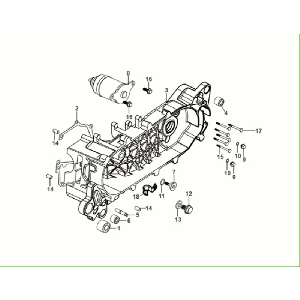 Crankcase cover Sym Fiddle ll Euro 5