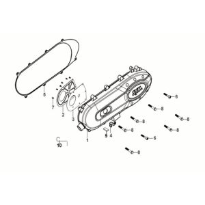 L Crank Case Cover Sym Fiddle IV 50 E5