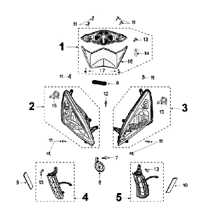 Light Peugeot Speedfight 3 4-stroke Grey